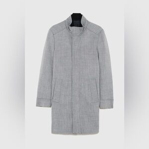 ZARA MAN GRAY COAT BRAND NEW WITH TAGS MEDIUM